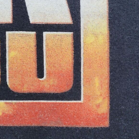 Vintage Y2K Rocker Shirt Medium 20x26 Black We-Will-Rock-You - Picture 12 of 15